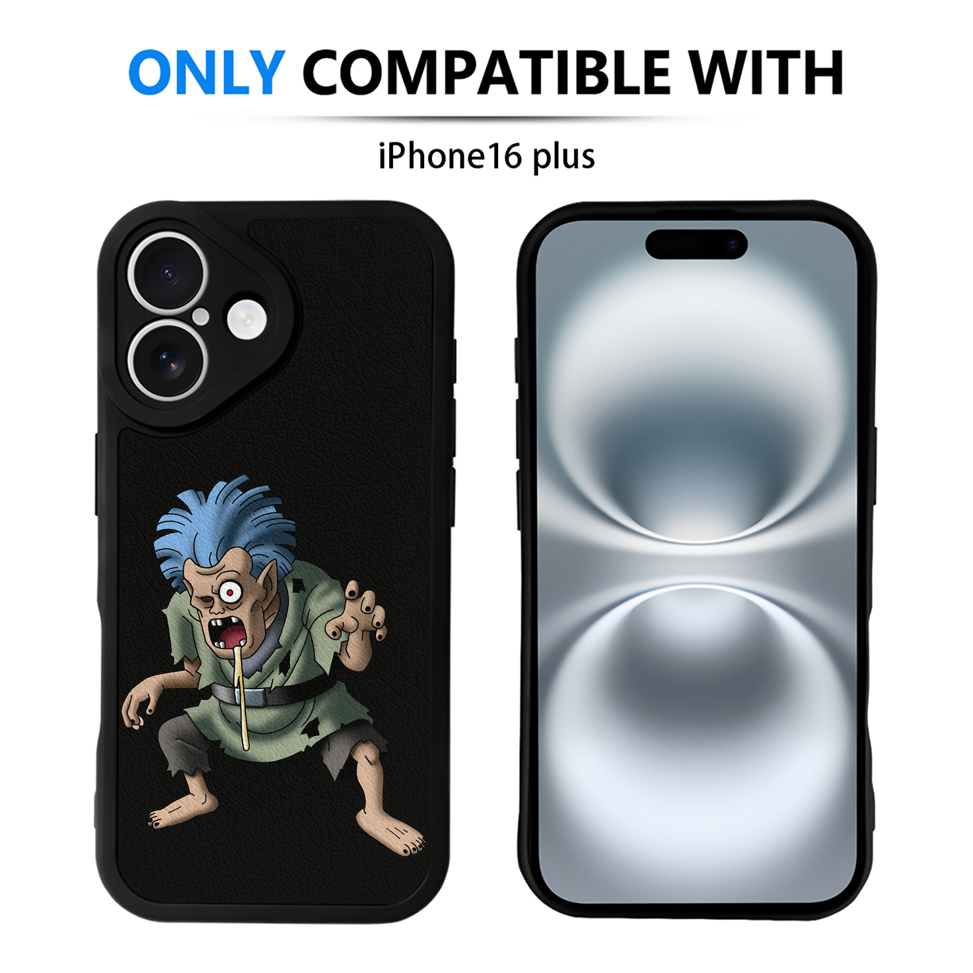 （画像用） ドラゴンクエスト Doragon Kuesuto Dragon Quest 【iPhone 16シリーズ対応】シリコンスマホケース（レザー調） 材質：シリコン